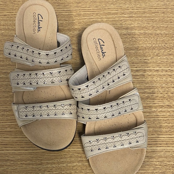 Clarks Shoes - Clarks Women's Tan Strap Sandals